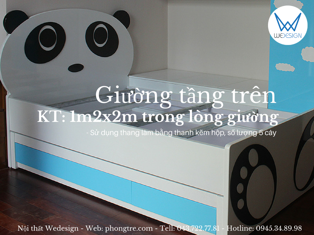 Album bộ giường tủ Gấu trúc Tare Panda nhà anh Cường